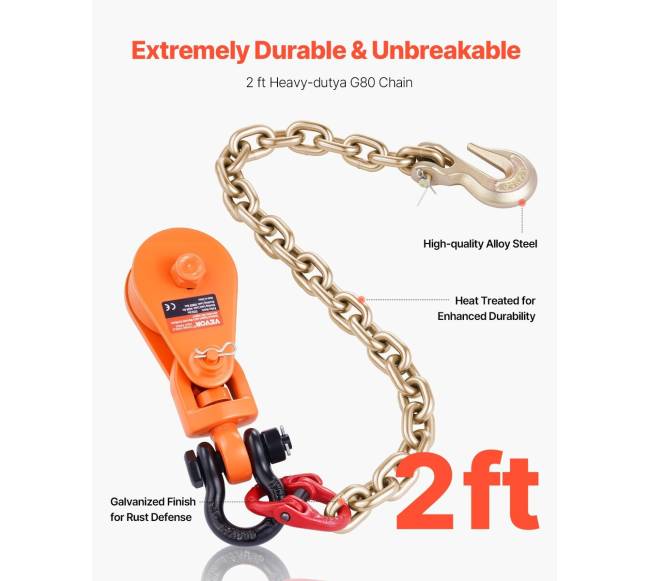 2 tonų keltuvas su bloku ir grandine automobiliams1