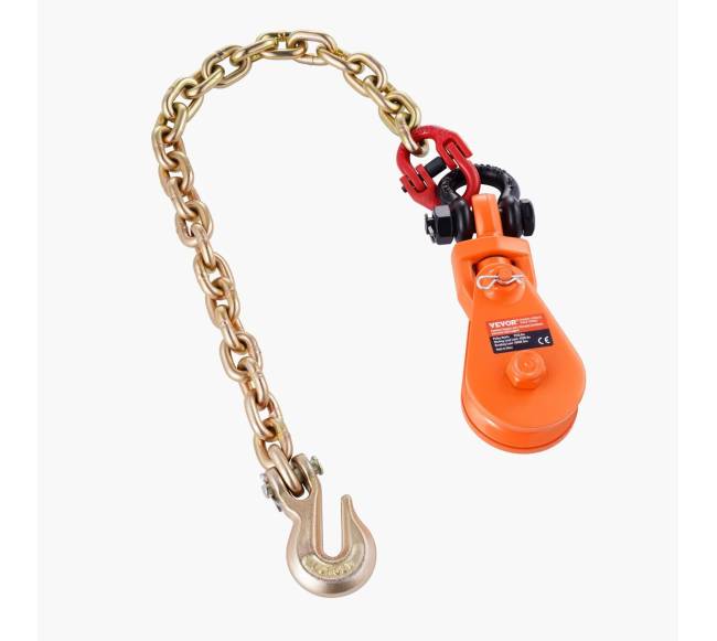 2 tonų keltuvas su bloku ir grandine automobiliams10