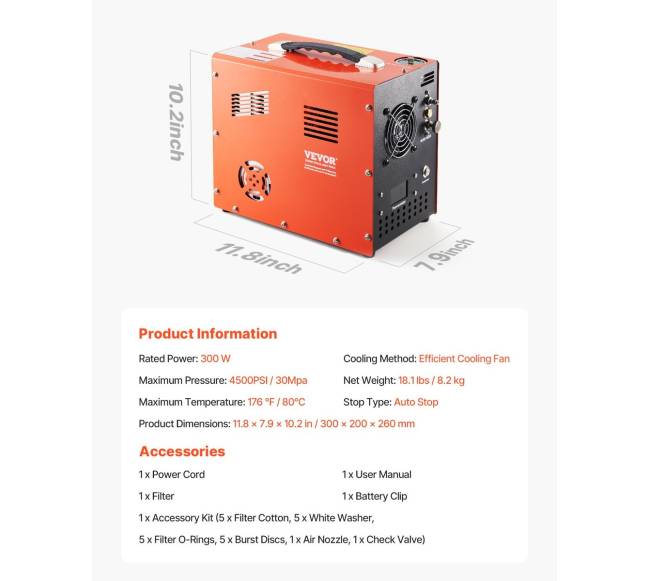 Oro kompresorius PCP su automatinės sustojimo funkcija6