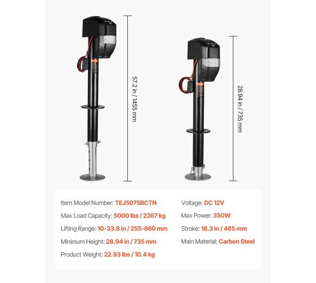 Elektrinis automobilio priekabos keltuvas 2267 kg6