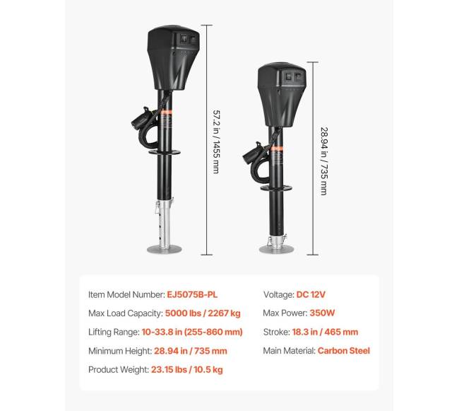 Elektrinis priekabų lizdas 2267 kg RV ir stovyklautojui6