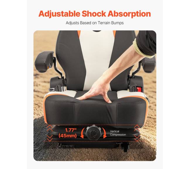 Universalus šakinio krautuvo sėdynė su reguliuojama atlošu3