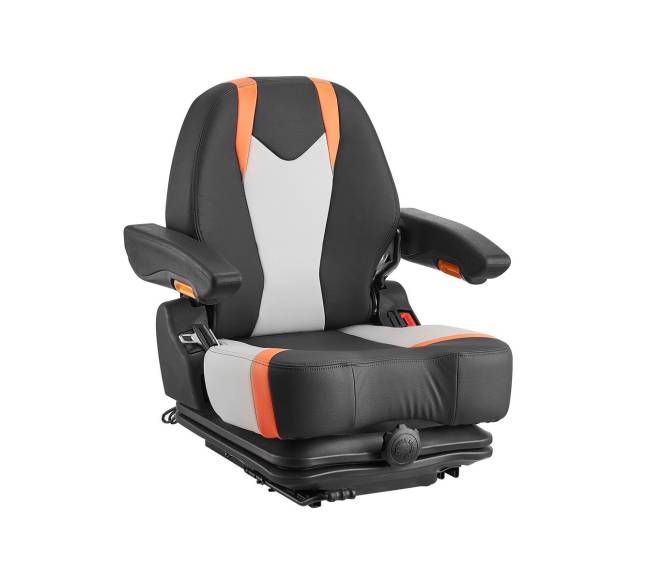 Universalus šakinio krautuvo sėdynė su reguliuojama atlošu9