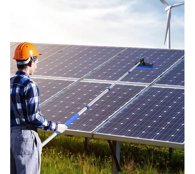 saulės baterijų valymo teleskopinis strypas7