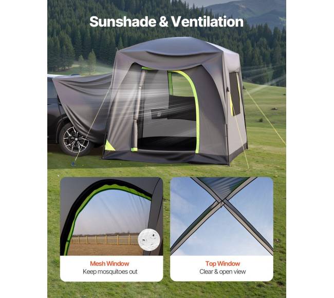Lauko SUV palapinė su lietaus uždangalu5
