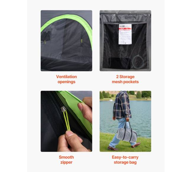 Vandeniui atspari sunkvežimio palapinė 5.5-6.0 ft, 2-3 asmenims5