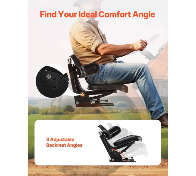 Reguliuojama vandeniui atspari šakinių krautuvų sėdynė4