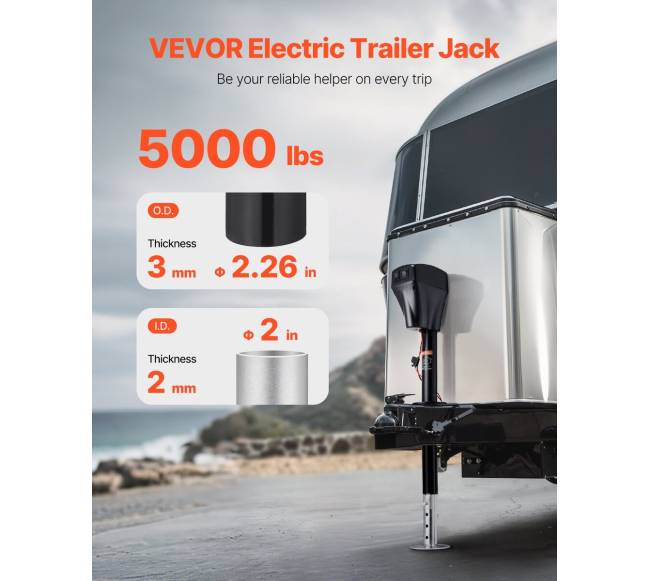 Elektrinis priekabos kėliklis 2267 kg RV ir kemperiui1