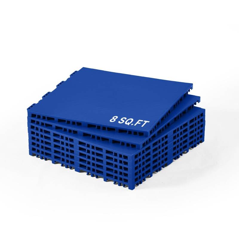 Sporto grindų plytelių rinkinys 8 vnt. mėlynos0