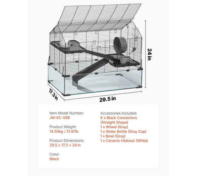Vielinis narvas žiurkėnams 75 cm6