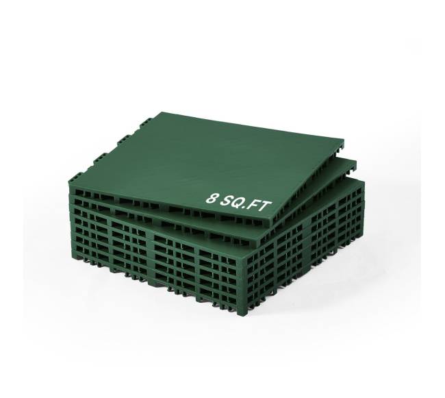 Gimnastikai skirti susijungiantys kilimėliai 8 vnt. (žali)0