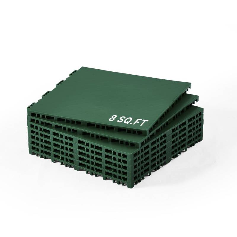 Gimnastikai skirti susijungiantys kilimėliai 8 vnt. (žali)0