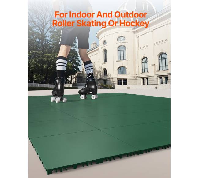 Gimnastikai skirti susijungiantys kilimėliai 8 vnt. (žali)1