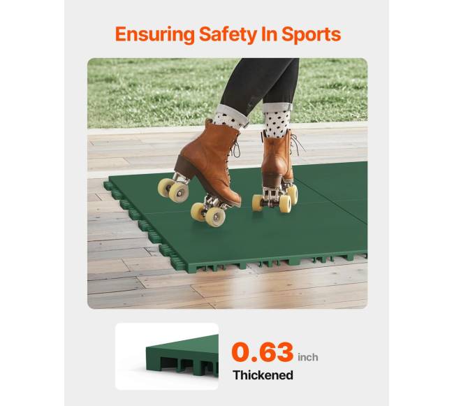 Gimnastikai skirti susijungiantys kilimėliai 8 vnt. (žali)2