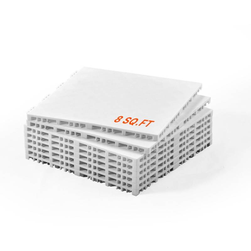 Gimnastikos grindų kilimėliai 8 vnt., pilka spalva0