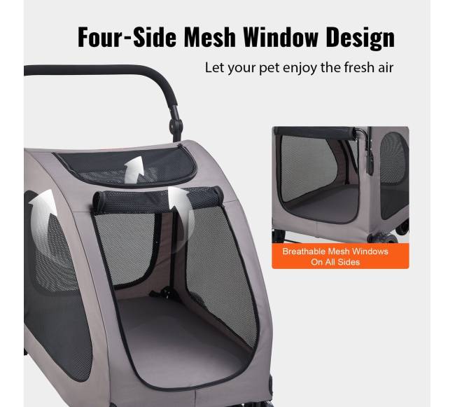 Šunų vežimėlis keturiais ratais 73 kg4