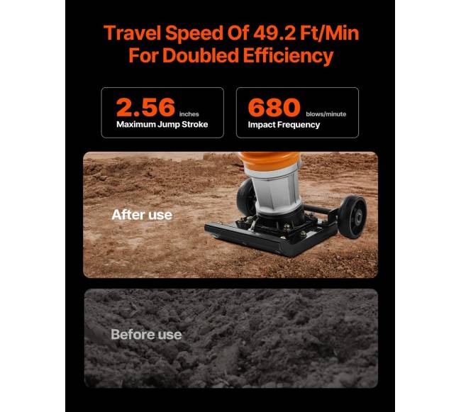 6,5 AG 196 cc vibroplokštė tamperis2