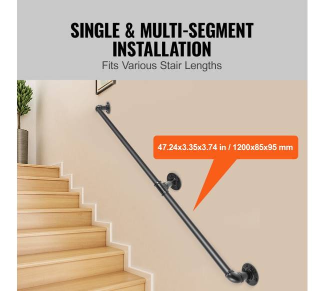 Plieninis vamzdinis turėklas laiptams 4FT3