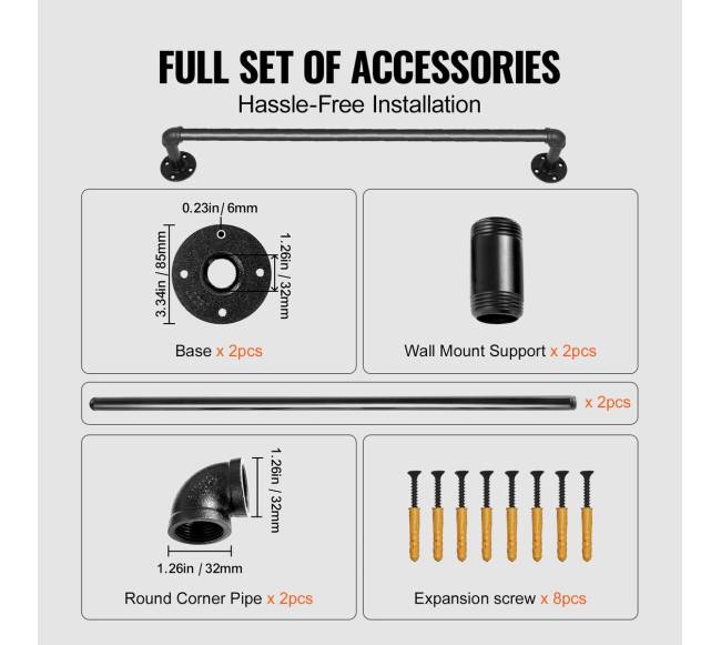 Vamzdinis laiptų turėklas, 3 pėdų2