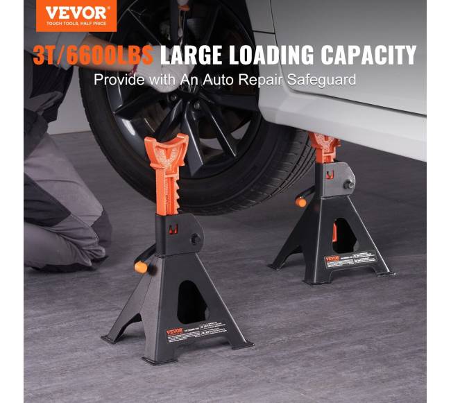 Automobilių stovai, 3 tonų talpa, raudoni1