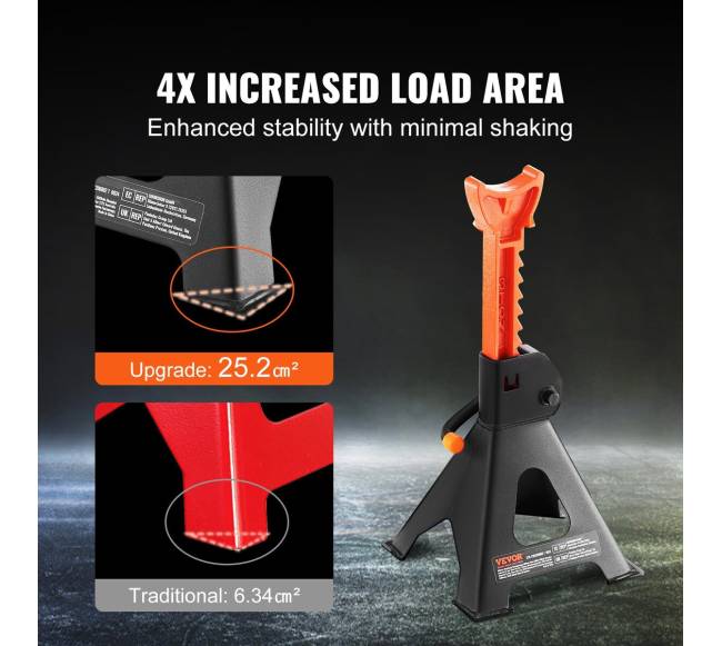 Automobilių stovai, 3 tonų talpa, raudoni2