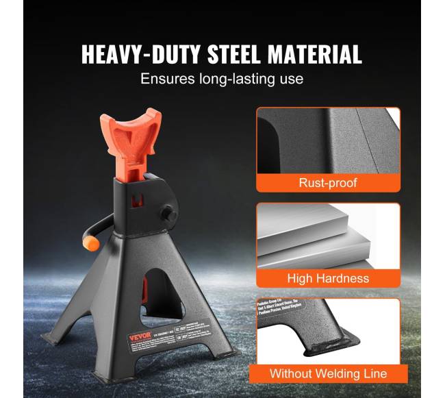 Automobilių stovai, 3 tonų talpa, raudoni5