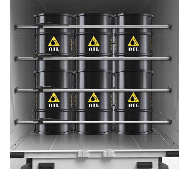 krovinio tvirtinimo strypas reguliuojamas 227–264 cm7