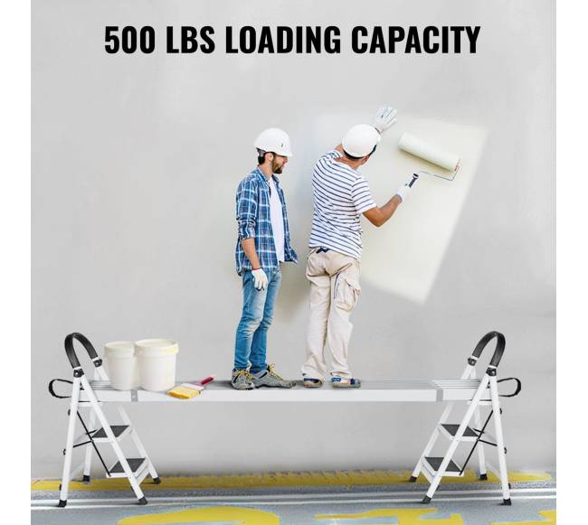 Aliuminio teleskopinis darbinis lentynas 9–15 pėdų2