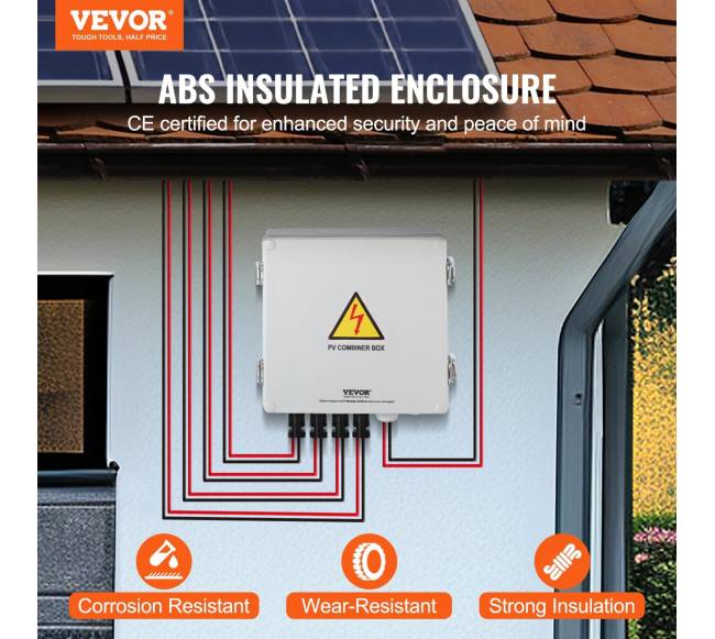 Saulės PV skirstymo dėžė 4 gijų 10A IP651