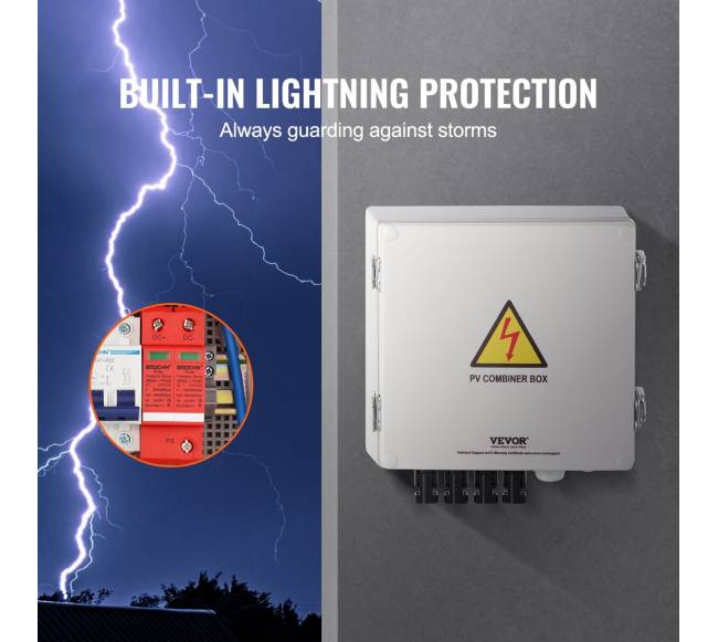 Saulės PV skirstymo dėžė 4 gijų 10A IP654