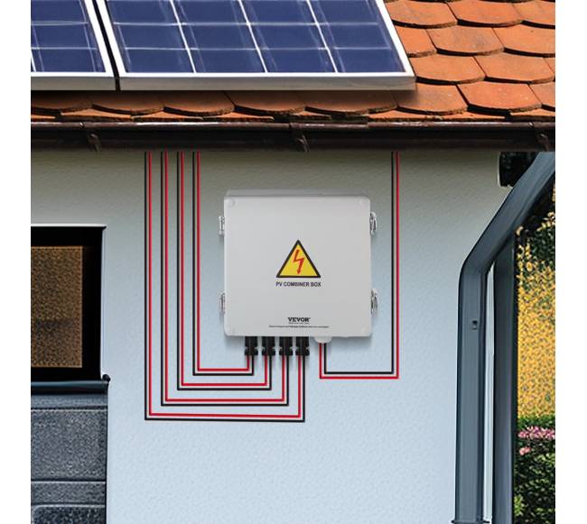 Saulės PV skirstymo dėžė 4 gijų 10A IP657