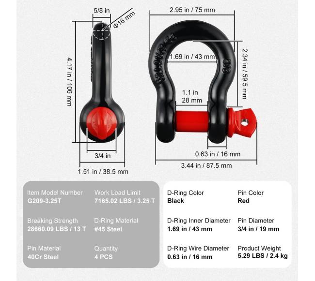 4 vnt. D formos lankstas su varžtu6