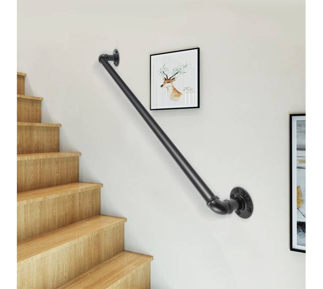 Laiptų turėklai sienai montuoti7