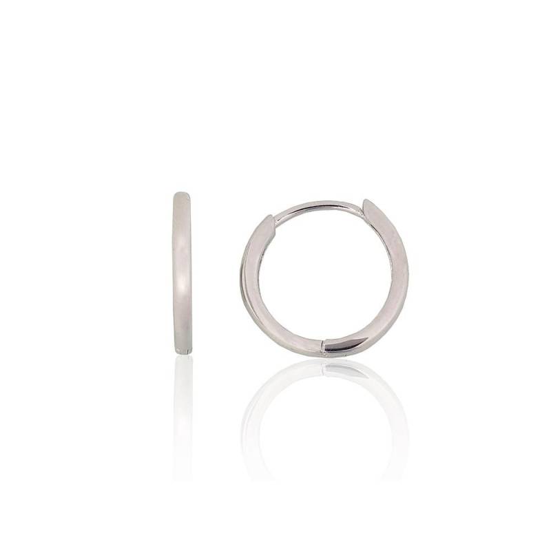 Sidabriniai auskarai su apvaliu segtuku0