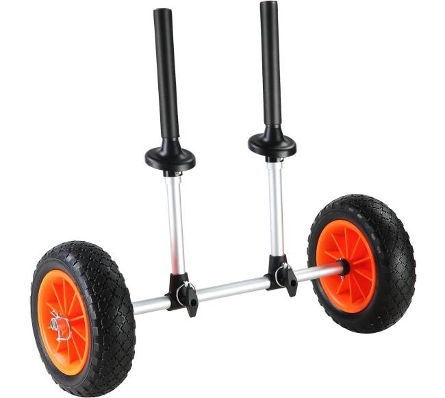 Tvirta baidarės vežimėlis, nuimamas vežimėlis su tvirtomis padangomis0