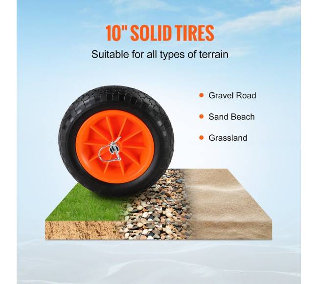 Tvirta baidarės vežimėlis, nuimamas vežimėlis su tvirtomis padangomis2