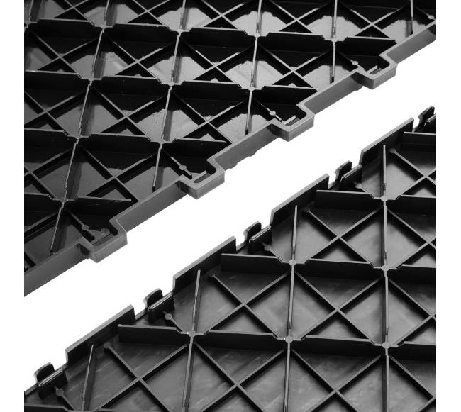 Tarpusavyje sujungiamos garažo plytelės, juodos9