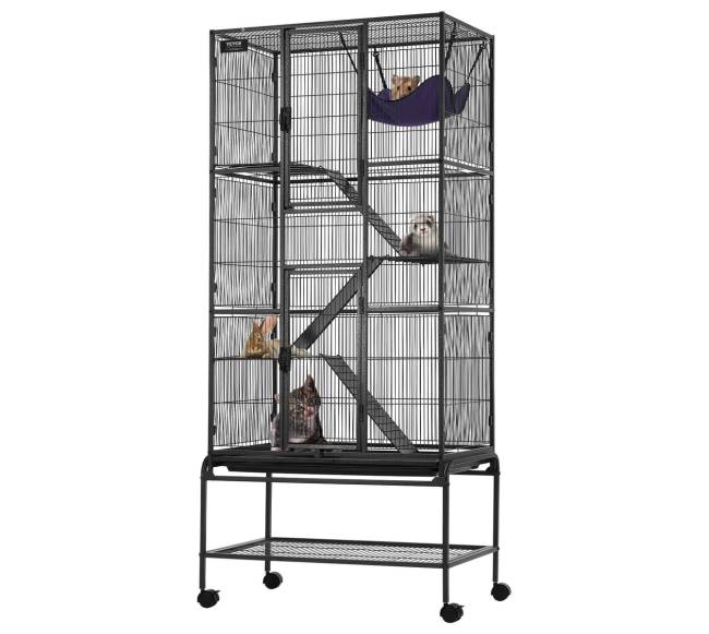 Metalinė 4 aukštų gyvūnų narvas0