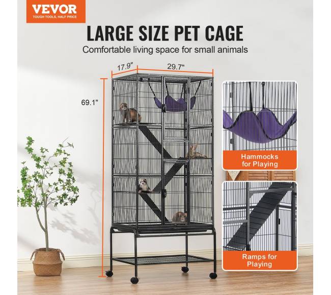 Metalinė 4 aukštų gyvūnų narvas1