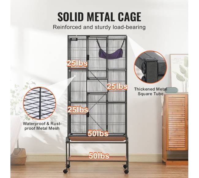 Metalinė 4 aukštų gyvūnų narvas3