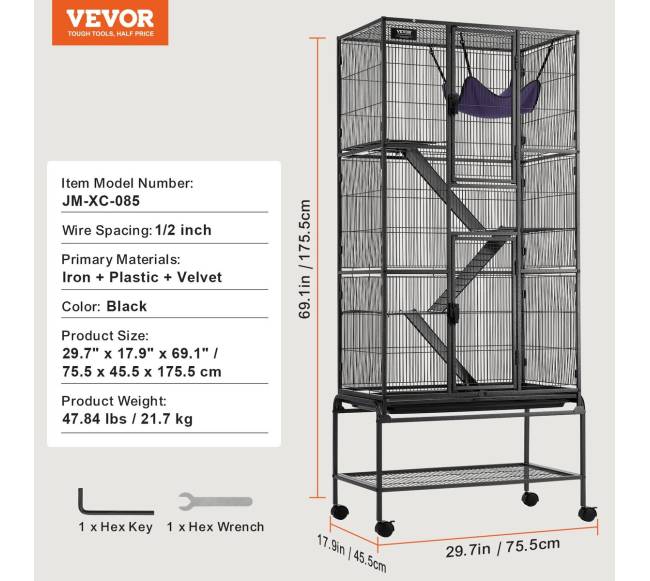 Metalinė 4 aukštų gyvūnų narvas6