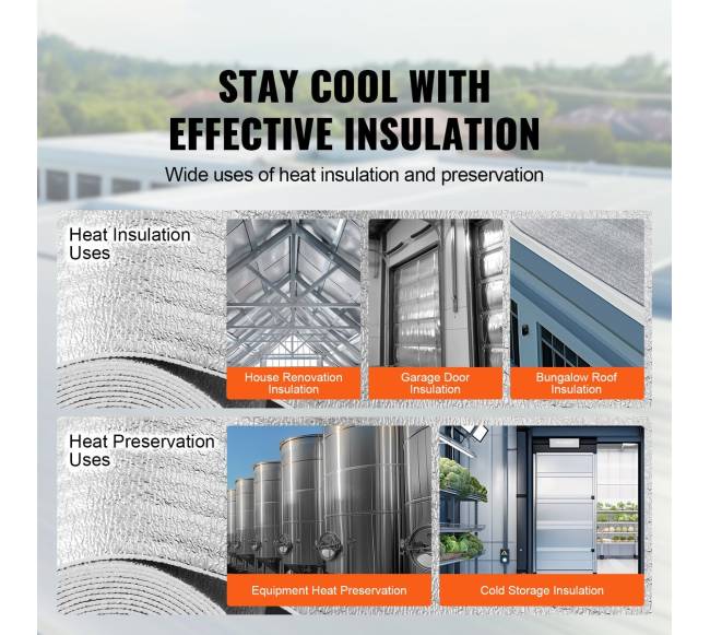 Dviejų atspindžių izoliacinis ritinys 61 cm x 7.62 m5