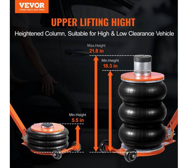 Pneumatinis 5 tonų domkratas sedanui1