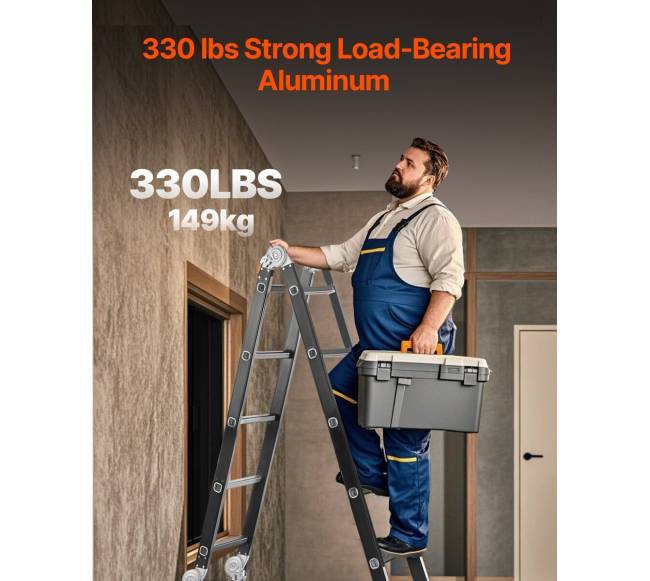 Daugiafunkcės sulankstomos kopėčios su platforma2