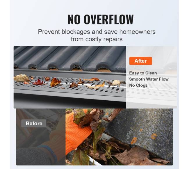 Latakų apsauga iš aliuminio 152mm5