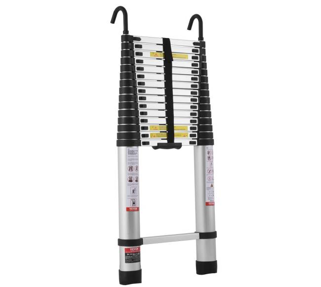 Teleskopinė išskleidžiama kopėčia 6,2 m, reguliuojama9