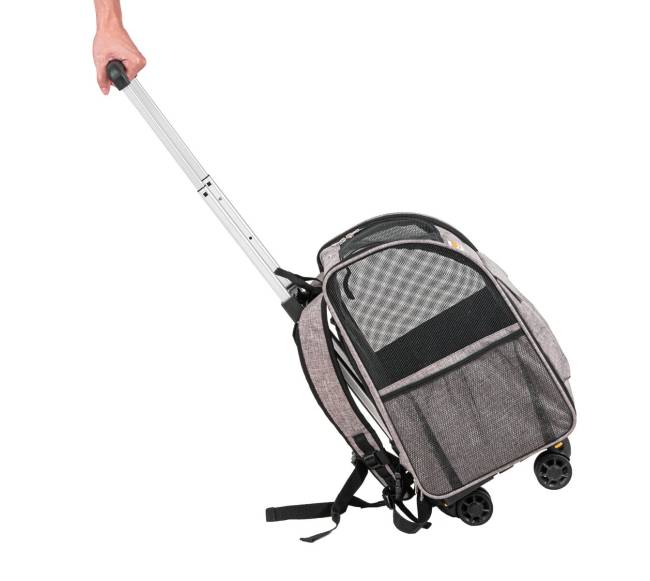 Katės pervežimo krepšys su ratukais10