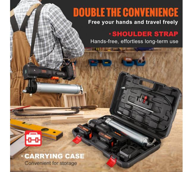 Belaidė tepalo pompa 20 V 2,0 Ah su dėže4