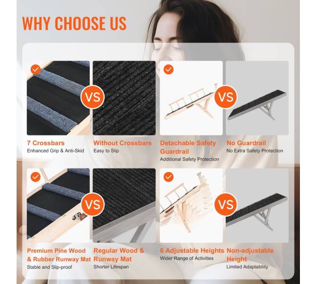 Sulankstomas medinis rampa šunims ir katėms2