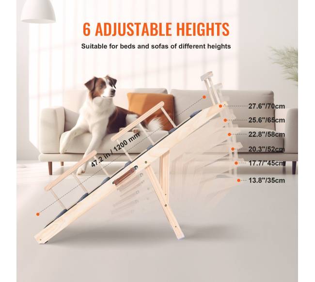 Sulankstomas medinis rampa šunims ir katėms4